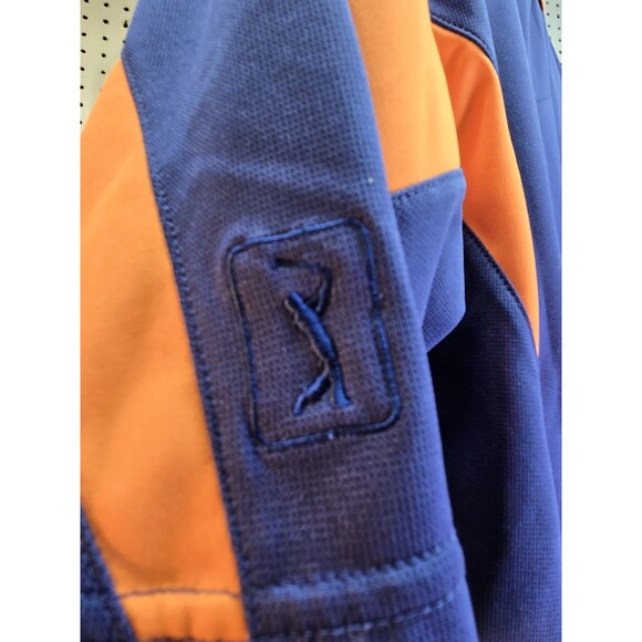 Auburn Tigers Shirt Medium Polo Blue Orange Short Sleeve PGA Tour Unisex - Picture 6 of 6
